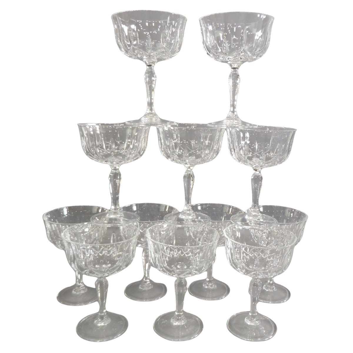 Champagne Saucer Crystal Glasses