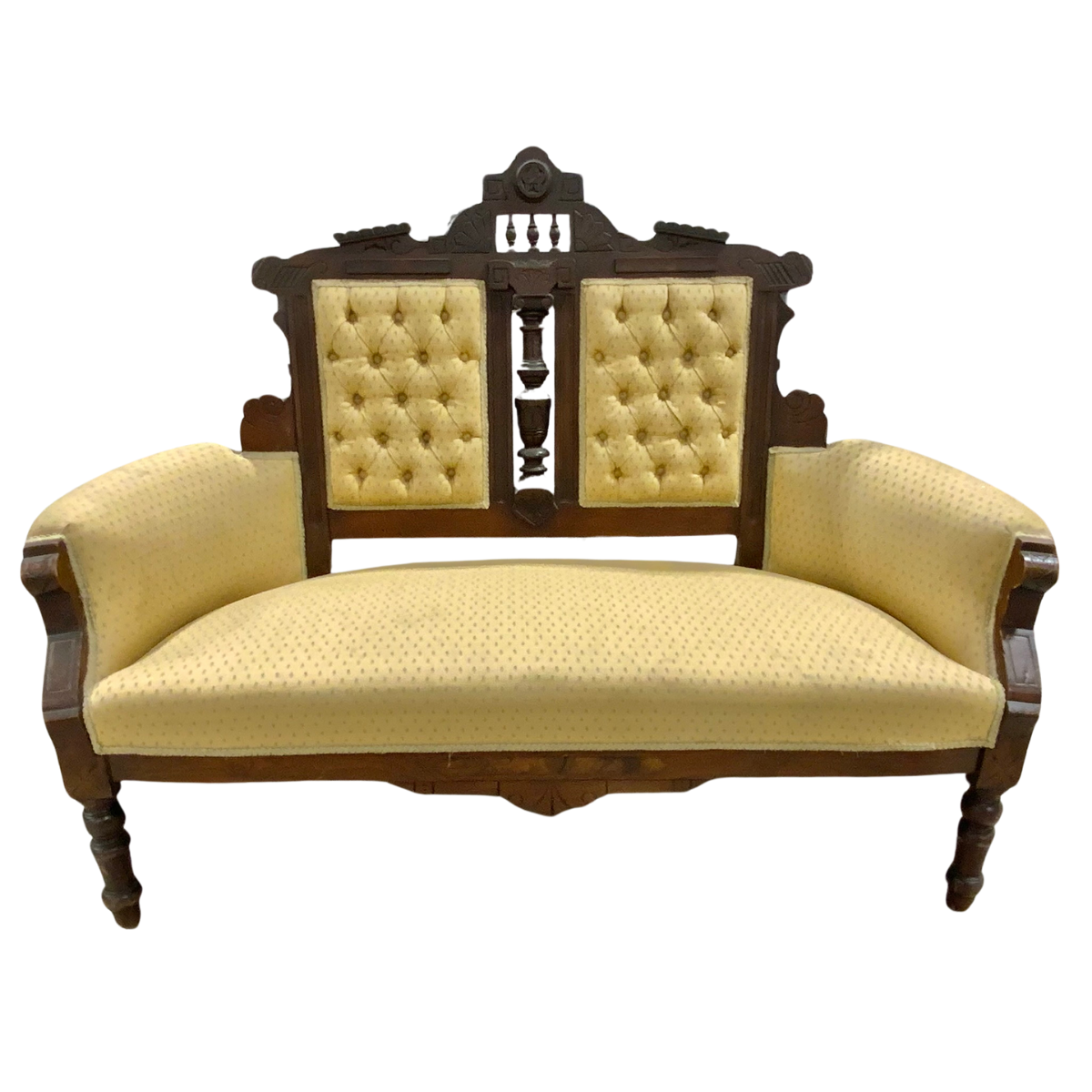 Walnut Eastlake Style Settee