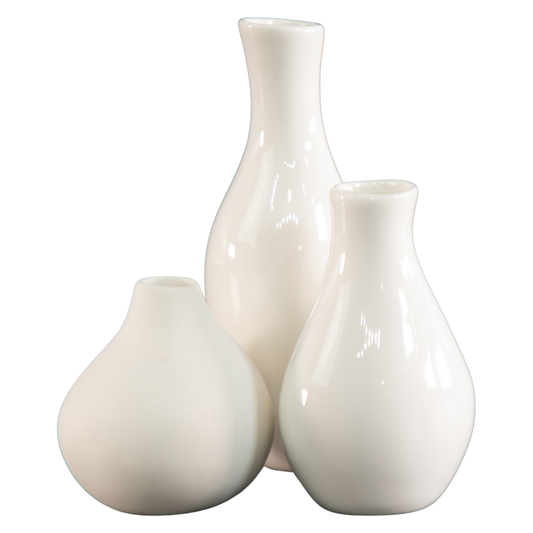 Porcelain Bud Vases (Set of 3)