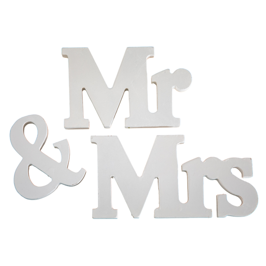 Mr & Mrs Wooden Décor