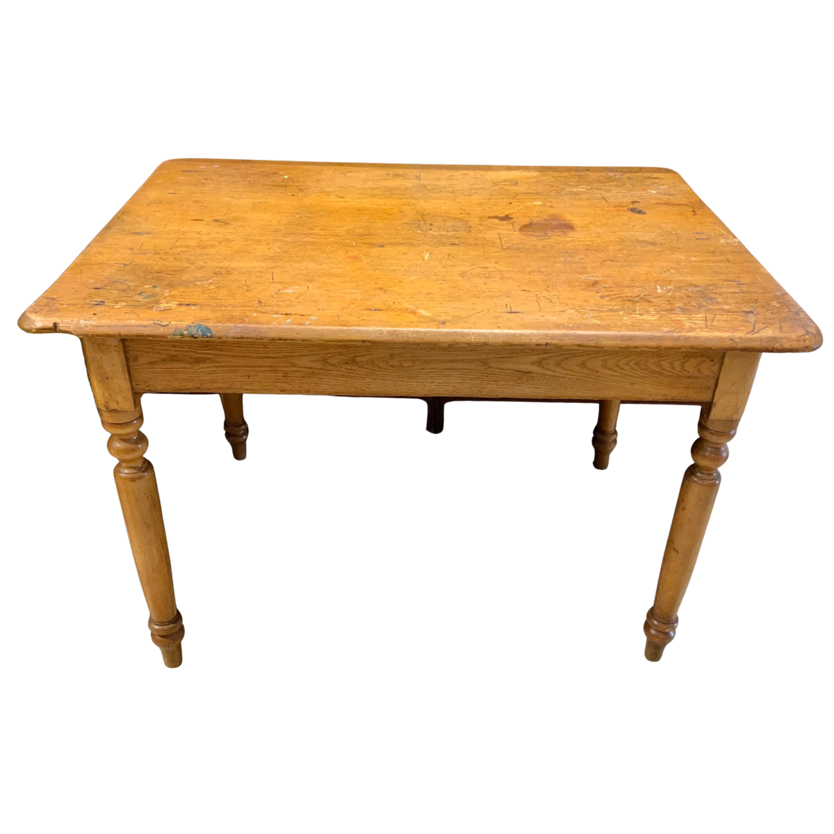 Antique Pine-Topped Table