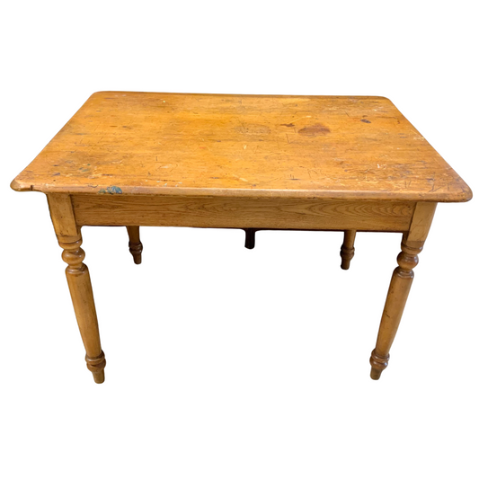 Antique Pine-Topped Table
