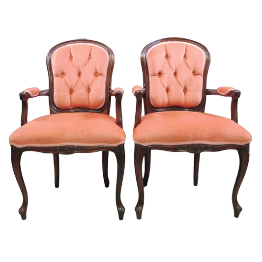 French Provincial Armchairs - Pair