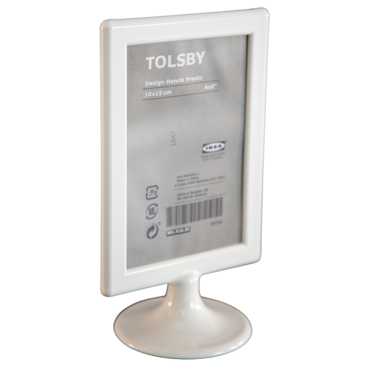 Freestanding White Picture Frame
