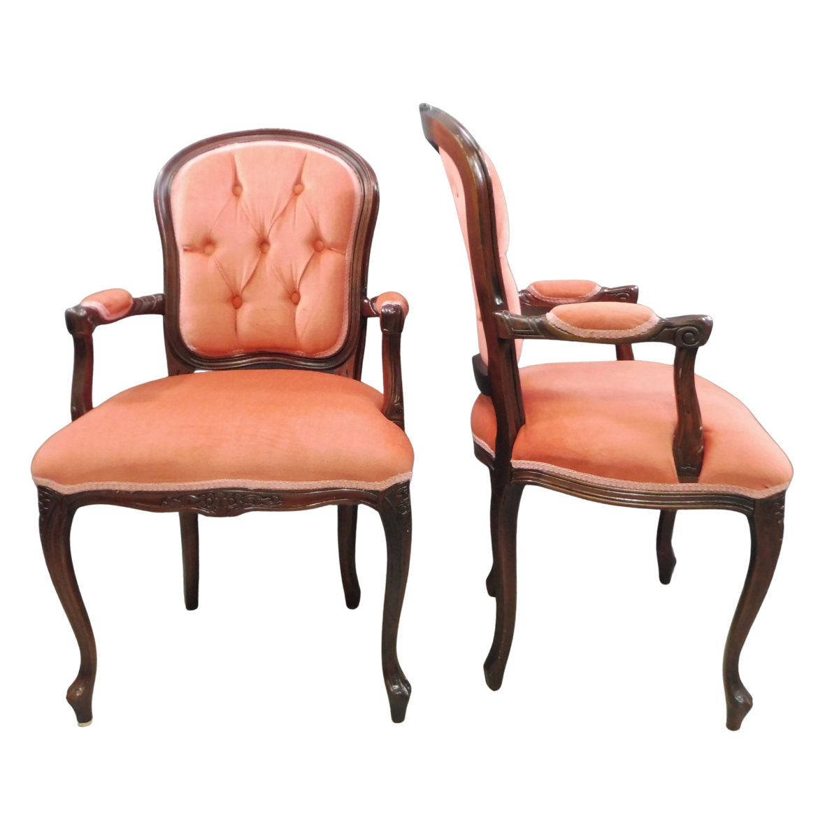 French Provincial Armchairs - Pair