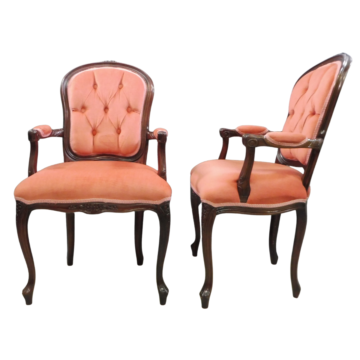 French Provincial Armchairs - Pair