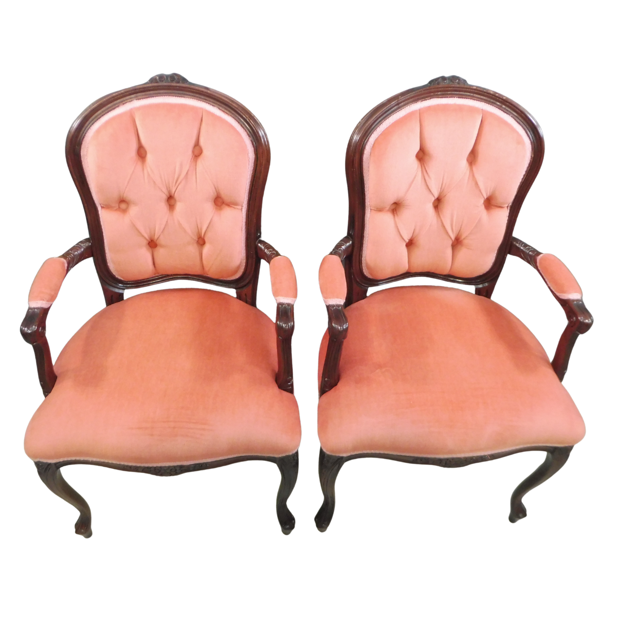 French Provincial Armchairs - Pair